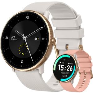 Smart Watch for Women Fitness tracker: Make/Answer Call Smart Watches for Women Waterproof Digital Mens watches Running Smartwatch Android Phone iPhone Samsung Compatible Heart Rate Monitor Step