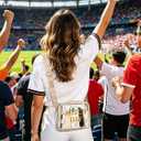 Cosweet Clear Bag for Stadium Approved - 9.5" x 7" x 2.5" Small Crossbody Purse Perfect for Soccer Fans Women