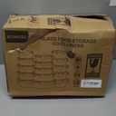 30 Pieces Glass Food Storage Containers, Meal Prep Set with Snap Locking Lids, Airtight lunch Containers, BPA-Free, Microwave, Oven, Freezer & Dishwasher Friendly, Blue