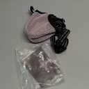 Dog Muzzle,Mesh Soft Muzzle for Small Medium Large Sized Dogs, Breathable Reflective Adjustable Puppy Muzzles with Collar for Scavenging Grooming Biting Chewing,Allows Panting and Drinking(Pink L)