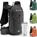 Lightweight Hydration Backpack with 2L Water Bladder Running Hydration Vest Backpack Specialized Hydration Pack for Cycling, Hiking, and Mountaineering, Black