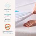 Linenspa 5-Sided Waterproof Mattress Protector Breathable, Fitted Sheet Style, Machine Washable King Size Mattress Protector, White, King