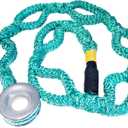 Ring Sling Rope 3/46' Arboart Rope Sling, 28mm Inner Diameter Aluminum Rigging Ring, 7-Hole Adjustable Rigging Block Sling, 6FT,14,600 lbs MBS