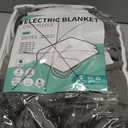 Electric Heated Blanket 72"x84" Full Size - Soft Warm Coral Fleece, 4 Heat Levels, 10 Hours Auto-off, Machine Washable with Overheat Protection, Dark Gray