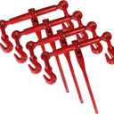 ENJ 4 Pack Ratchet Load Binder with 2 Grab Hooks, for 5/16-3/8 Grade 70 Transport Chain, Load Binder with 5,400 Pound Working Load Limit