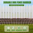 Original Gate Plate, Metal Anti Animal Digging Fence, Dog Digging Deterrent, Hot-dip Galvanized Underground Gap Filler, 2 Pack with 4 Animal Fence Barrier