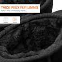 DREAM PAIRS Women's Shorty-New Mid Calf Winter Snow Boots (Black)