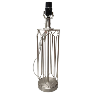 Lamp Holder, Lamp Base, Antique Brass, Silver