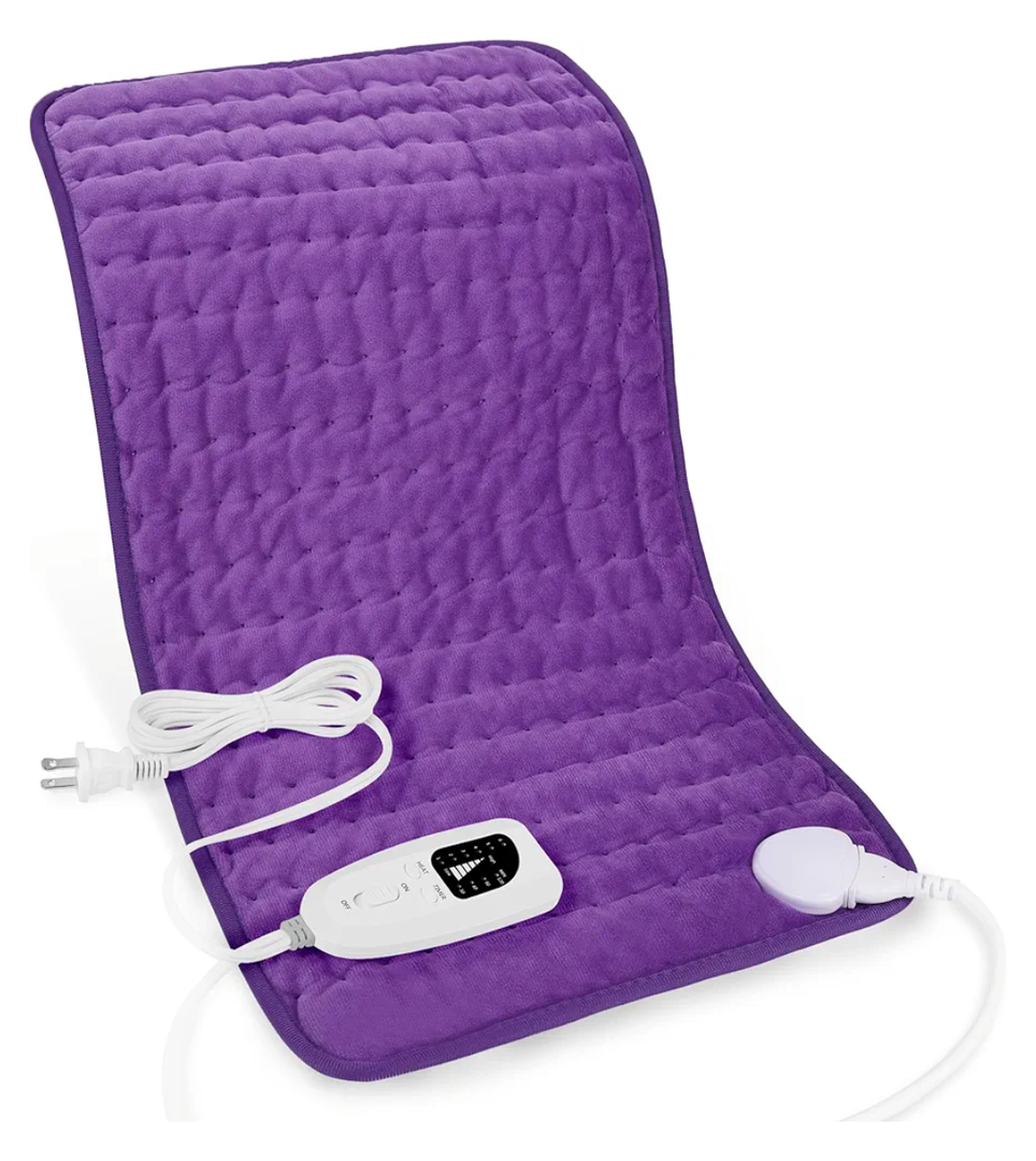 Heating Pad-Electric Heating Pads for Back,Neck,Abdomen,Moist Heated Pad for Shoulder,Knee,Hot Pad for Arms and Legs,Dry&Moist Heat & Auto Shut Off(Purple, 12''×24'')