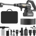 Cordless Pressure Washer Battery Powered; 1200PSI Cordless Power Washer with Brushless Motor, 4.0Ah Battery,6-in-1 Nozzle, 3 Power Level; Handheld Portable Pressure Washer Cordless (5022-BK2)