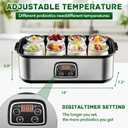 Yogurt Maker with Adjustable Temperature & Time Control,Digital Yogurt Maker Machine with 8×6oz Glass Jars,Make Trillions of Live Probiotics & Wellness Gifts for Men & Women