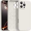 Ktele Magnetic for iPhone 16 Pro Case [Compatible with Magsafe] [Premium Silicone Satin-Smooth Touch] Slim Shockproof Anti-Scratch Microfiber Lining Case, 6.3 inch, Stone