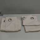 NICETOWN Blackout Curtains for Bedroom, 72 inches Long Curtains & Drapes for Living Room, Thermal Insulated Window Treatment Draperies for Nursery (Natural, 34" by 72")