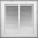 Fits 20x10 Duct Opening | Filter Included Steel Return Air Filter Grille by Handua [Removable Door] | Vent Cover Filter Grill | White | Outer Dimensions: 22 5/8"W X 12 5/8"H