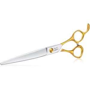 JASON 7.5" Dog Grooming Scissors Cats Trimming Shears Professional Pets Scissor Kit for Right Handed Groomers Gold Sharp Shear