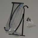 11 Inch 2 Pack Outdoor Plant Hanging Hooks for Wall:Metal Bracket for Hanging Baskets, Bird Feeders, Wind Chimes, Flower Baskets, Yoga Mat, Lanterns, Black