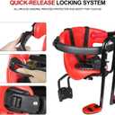 INNOLIFE Baby Bicycle Seat - Front Mounted Child Bike Seat with Handrail, Kids Bike Seat for Adult Bike
