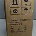 Twin XL Mattress Topper, 39x80 inch, Pillow Top, Washable, White