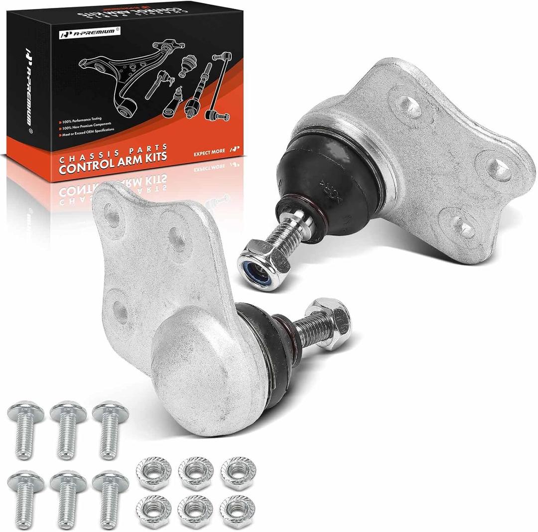 A-Premium 2 x Front Upper Ball Joint, Compatible with Mercedes-Benz - 2003-2012 - E320 E350 E500 E550 & CLS500 CLS550 & SL550 SL550 SL600 & E55/E63/CLS55/CLS63/SL55/SL63/SL65 AMG