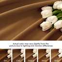 MIULEE Golden Brown Back Tab Blackout Curtains 120 Inch Long 2 Panels Set for Bedroom, Rod Pocket/Pinch Pleated Extra Long Thermal Insulated Living Room Darkening Light Blocking 10FT Drapes