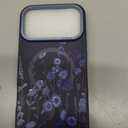 DOMAVER for iPhone 17 Pro Max Case, Magnetic Phone Case for iPhone 17 Pro Max [Compatible with MagSafe] Slim Fit Flowers Floral Design Shockproof Protective Bumper Women Men Girls Cover - Deep Blue