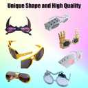 16 Pack Funny Sunglasses Novelty Party Glassses Masks for Adults Cool Shaped Funny Party Eyeglasses, Photo Booth Props Sunglasses Dress Up Costume Glasses Pack