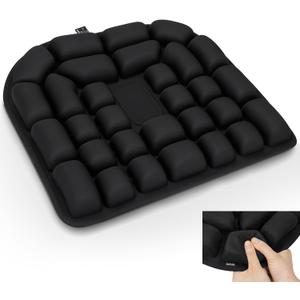 Inflatable Seat Cushion - Airplane Seat Cushion for Long Flights, Stable & Firm Support for Sports & Outdoors, Stadium Bleachers, Travel & Hard Dining Chairs