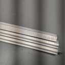 Aluminium Sliding Screen Door Track, Sliding Door Bottom Track, Sliding Door Track Replacement, Screen Door Track Repair, Terrace Screen Door Guide- Silvery Aluminium Alloy 75 Inch