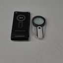 JMH Magnifying Glass with Light, 30X Handheld Large Magnifying Glass 18LED Cold and Warm Light with 3 Modes, Illuminated Lighted Magnifier for Seniors Reading, Coins, Jewelry