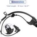 X AUTOHAUX ABS Wheel Speed Sensor Rear Right 89545-48040 Replacement for Toyota Highlander 2008-2014