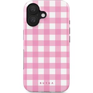 BURGA Phone Case for iPhone 16 - Cute, Trendy, Aesthetic, Pattern Phone Cover, Hard Shell Protection - fits Apple iPhone 16 Case for Women and Men (Think Pink)