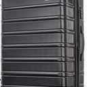Samsonite Omni 2 28-Inch Large Checked Hardside Luggage with 360 Spinner Wheels - Scratch Resistant Hardshell - TSA Lock - Expandable Polycarbonate Shell for Lightweight Travel - Midnight Black