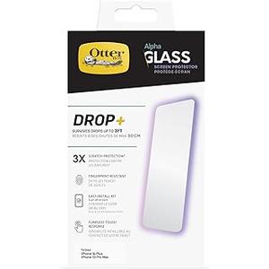 OtterBox ALPHA GLASS SERIES ANTIMICROBIAL Screen Protector for iPhone 14 Plus, Flawless Touch Response, Fingerprint Resistant, Precision Fit, Vibrant Clarity OtterBox ALPHA GLASS SERIES ANTIMICROBIAL Screen Protector for iPhone 14 Plus, Flawless Touch Response, Fingerprint Resistant, Precision Fit, Vibrant Clarity
