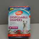 Simple Solution Female Dog Diapers – Disposable Diapers for Potty Training, Incontinence, and Heat Cycle Protection – Leak-Proof Fit for Small Dogs, 12–19 Inch Waist – 30 Count