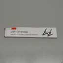 klinkleay Foldable Laptop Stand for Desk, Adjustable Aluminum Holder for MacBook/iPad up to 18", Portable & Lightweight with Anti-Slip Silicone, Sturdy Metal Base for Travel (Black)