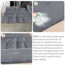 Baby Play Mat for Floor,1.3" Thick Elasti-Foam 50"50" Playpen Mat for Tummy Time,Water Repellent Soft Coral Velvet for Toddler,Infant,Kids,Non-Slip Backing Safe for Crawling(Dark Grey)