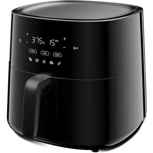 Frigidaire 3-in-1 Air Fryer, Large 5.3 QT Capacity, Digital Display, 3 Cooking Modes, 5 Recipe Presets, Automatic Shake Reminder, PFAS-Free Cooking Surfaces, Black