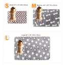 3 Pack Cat and Dog Blanket Soft & Warm Fleece Flannel Pet Blanket, Great Pet Throw Sleep Mat for Puppy Cats Small Dogs Cute Star/Love/Bone (Small 23" x 15")