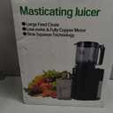 Cold Press Juicer, 5.5inch Wide Feed Chute Juicer Machine, Slow Masticating Juicer for Whole Vegetables & Fruits, Black