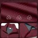 Men's Quarter Zip Sweatshirt Pullover Sweater Casual Long Sleeve Stand Collar Quarter Sweaters (L)