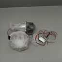 AILEO 2.5 inch Bi-Xenon HID Projector Lens H4 H7 H11 Car Retrofit Styling Use H1 light Universal (Black Shroud with White Angel Eyes)