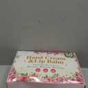 50 Pack Bulk Hand Cream and Lip Balm Gifts Sets, Baby Shower Favors and Bridal Shower Favors for Guests with Thank You Card and Organza Gift Bags, Appreciation Gifts, Wedding Party Favors (Baby Girls)