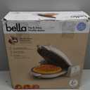 bella Flip-n-Store Waffle Maker with EverGood Ceramic Nonstick Coating, Fits-anywhere Kitchenware, Power Indicator Light, Cool Touch Handle & Cord Wrap, 7” Wide & 1" Deep Plates, 1000 Watt, Oatmilk