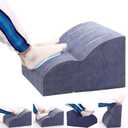 Foot Rest for Under Desk at Work.Multifunctional 3-Tier Foot Stool,with Washable Footrest.for Under Desk,Office Chair Gaming Chair & Sofa,Leg Elevation Pillow,Supports Posture-Light Blue