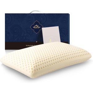 Talatex Talalay 100% Natural Premium Latex Pillow, Purefusion Talalay Latex Helps Relieve Pressure, No Memory Foam Chemicals, Perfect Package Best Gift with Removable Tencel Cover (Standard23.4"15.7"5.5", Firm)