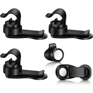 Moxweyeni 3 Pcs Bladder Clip Water Tube Hydration Hose Magnetic Clip Military Backpack Tactical Backpack Accessories Source Hydration Pack Water Bladder Holding Drinking Valve Tube in Place (Black)