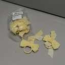 Bow Napkin Rings for Christmas, Wedding, Party, Holiday Table Decor (Ivory, 6 pcs)