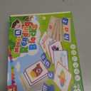 Coogam Wooden Short Vowel Reading Letters Sorting Spelling Games, Site CVC Words Learning Flashcards Alphabet Puzzle Montessori Educational Toy Gift for Kids 3 4 5 Years Old