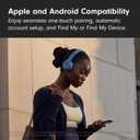 Beats Solo 4 - Wireless On-Ear Bluetooth Headphones, Up to 50-Hour Battery Life, Ultra-Lightweight Comfort, Powerful and Balanced Sound, Apple & Android Compatible - Slate Blue