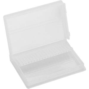 Zerodis Nail Drill Bit Case, 20 Slots Nail Drill Bit Box Holder Manicure Tool Nail Grinding Head Display Storage Drill Bit Holder Display Storage Box for Nail Salon DIY Art Home Storage